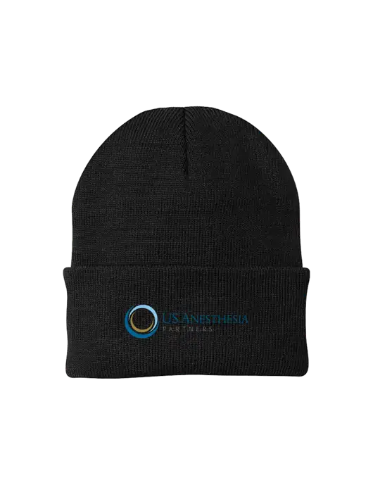 Black Knit Cap w/US Anesthesia Partners Logo