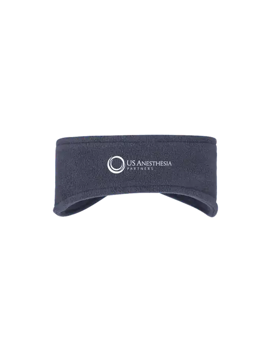 Navy Stretch Fleece Headband w/US Anesthesia Partners Logo