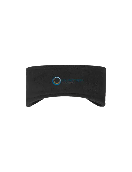 Black Stretch Fleece Headband w/US Anesthesia Partners Logo