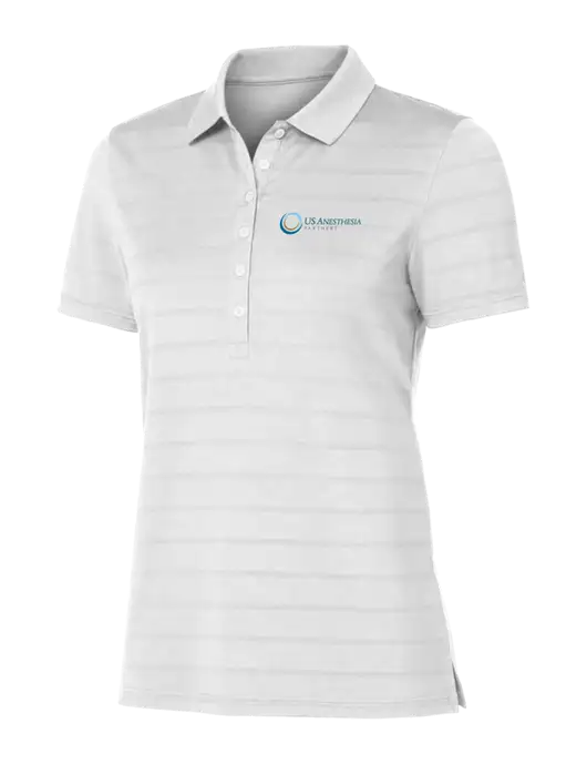 Callaway Womens Bright White Ventilated Polo w/US Anesthesia Partners Logo