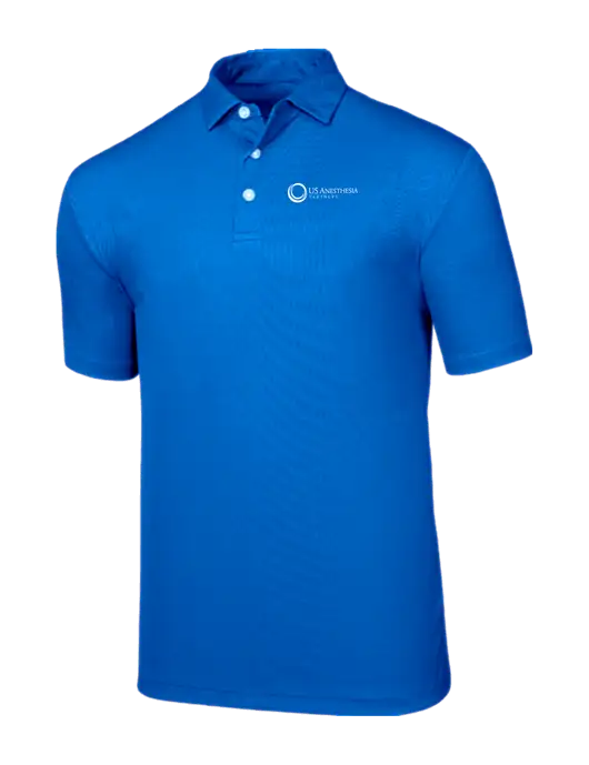 Callaway Birdseye Dark Carolina Blue Polo w/US Anesthesia Partners Logo