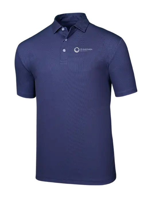 Callaway Birdseye Navy Polo w/US Anesthesia Partners Logo