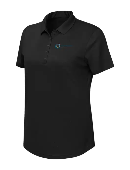 Callaway Womens Birdseye Black Polo w/US Anesthesia Partners Logo