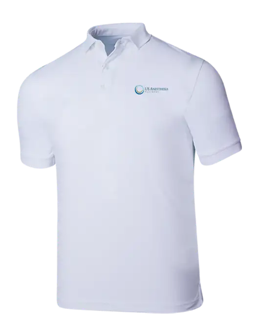 Callaway Ottoman Bright White Polo w/US Anesthesia Partners Logo