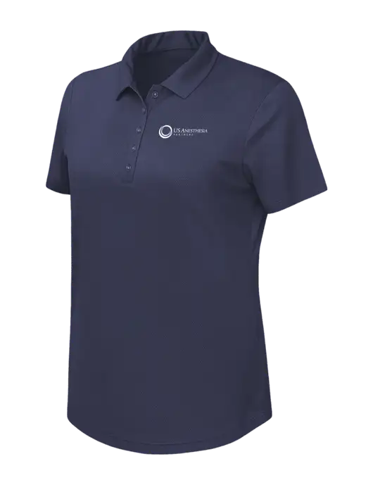 Callaway Womens Birdseye Navy Polo w/US Anesthesia Partners Logo