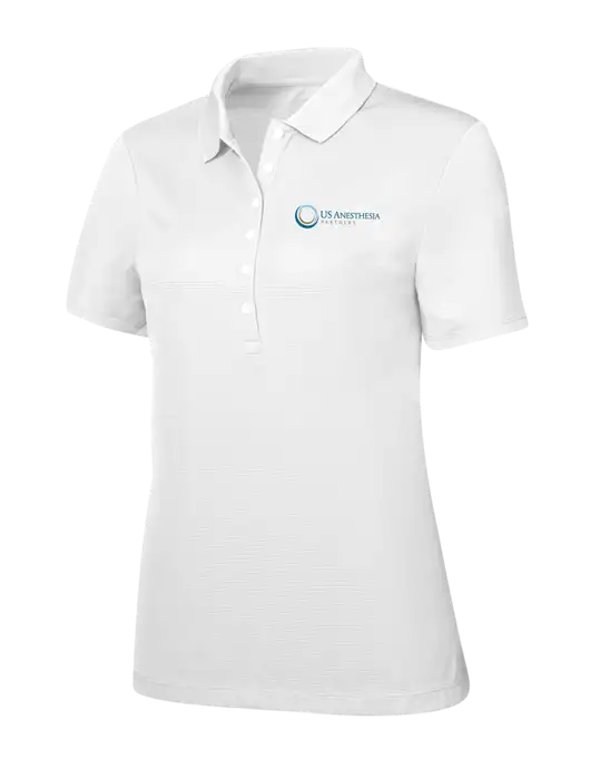 Callaway Womens Ottoman Bright White Polo w/US Anesthesia Partners Logo