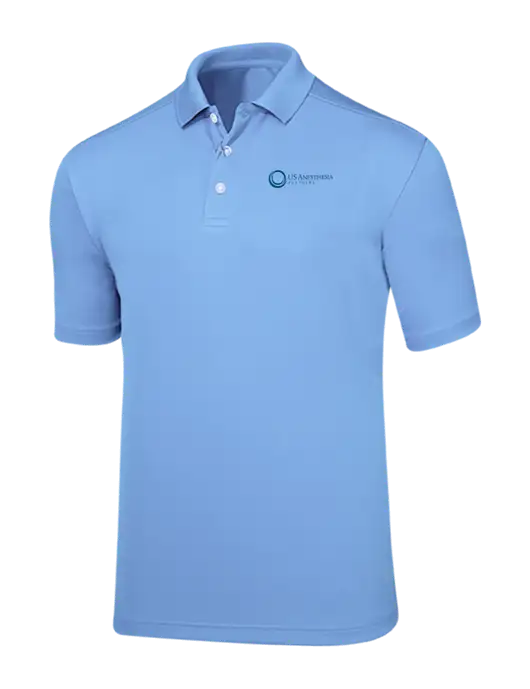 Callaway Core Light Blue Performance Polo w/US Anesthesia Partners Logo