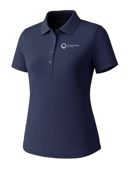 Callaway Womens Core Navy Performance Polo w/US Anesthesia Partners Logo