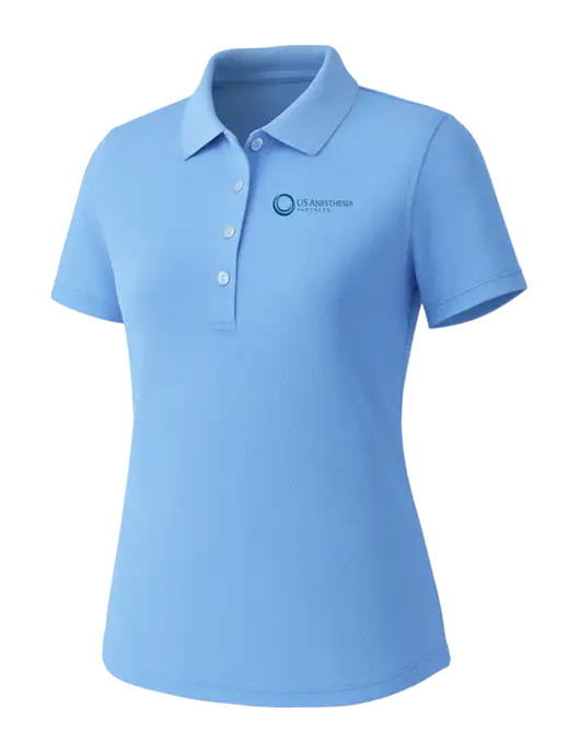 Callaway Womens Core Light Blue Performance Polo w/US Anesthesia Partners Logo