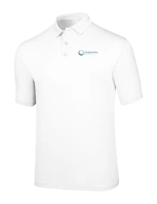 Callaway Opti-Dri White Chev Polo w/US Anesthesia Partners Logo