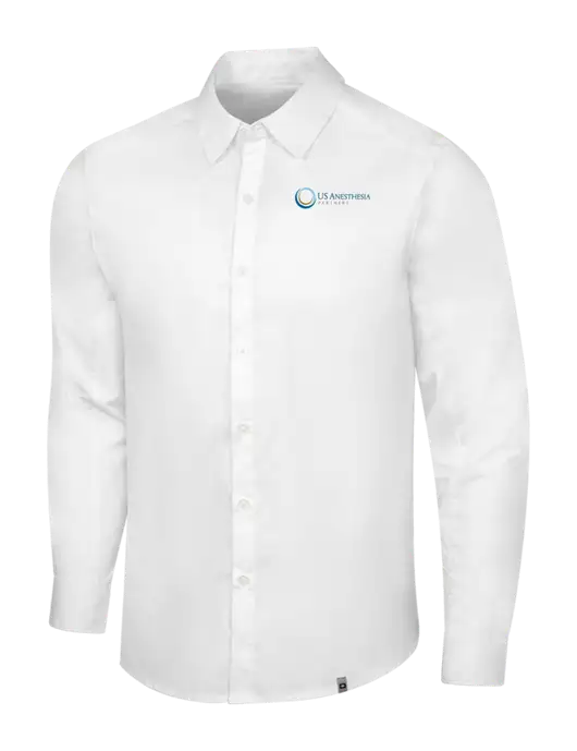 OGIO White Commuter Woven Shirt w/US Anesthesia Partners Logo