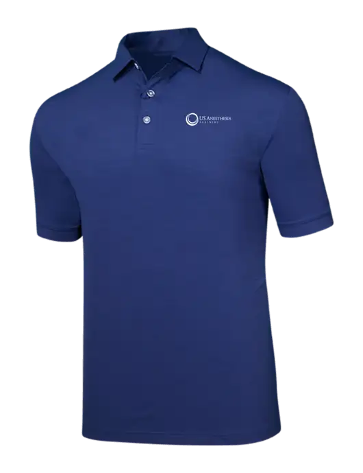 Callaway Navy Fashion Tonal Polo w/US Anesthesia Partners Logo