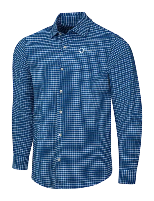 Navy/White City Stretch Shirt w/US Anesthesia Partners Logo