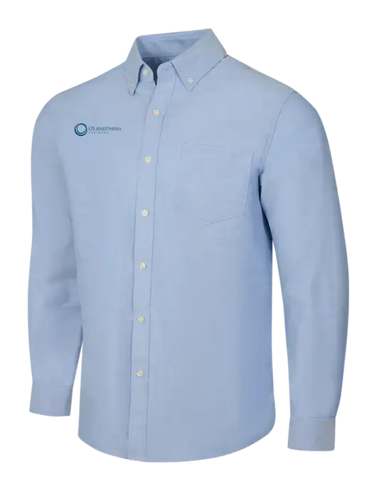 Light Blue SuperPro Oxford Shirt w/US Anesthesia Partners Logo