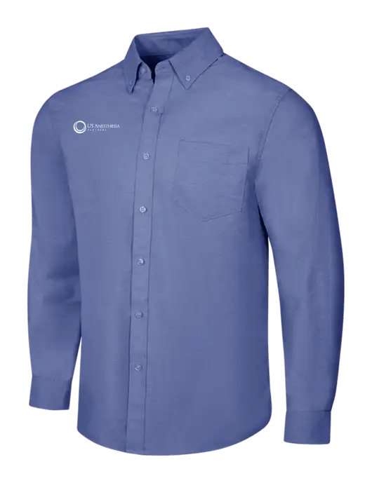 Navy SuperPro Oxford Shirt w/US Anesthesia Partners Logo