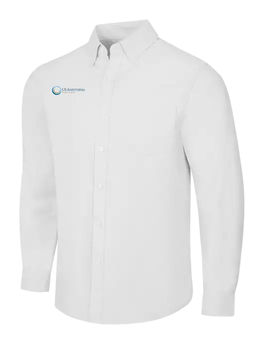 White SuperPro Oxford Shirt w/US Anesthesia Partners Logo