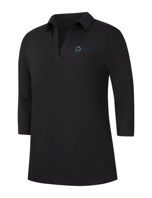 Womens Black Luxe Knit Tunic w/US Anesthesia Partners Logo
