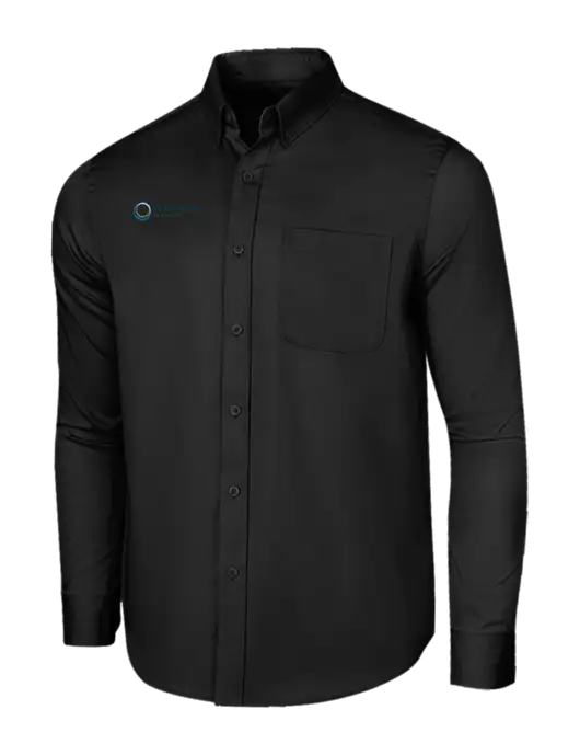 Long Sleeve Deep Black Superpro React Twill Shirt w/US Anesthesia Partners Logo