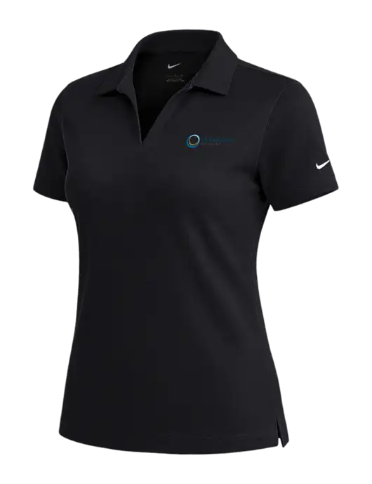 NIKE Black Womens Dri-Fit Micro Pique Polo w/US Anesthesia Partners Logo