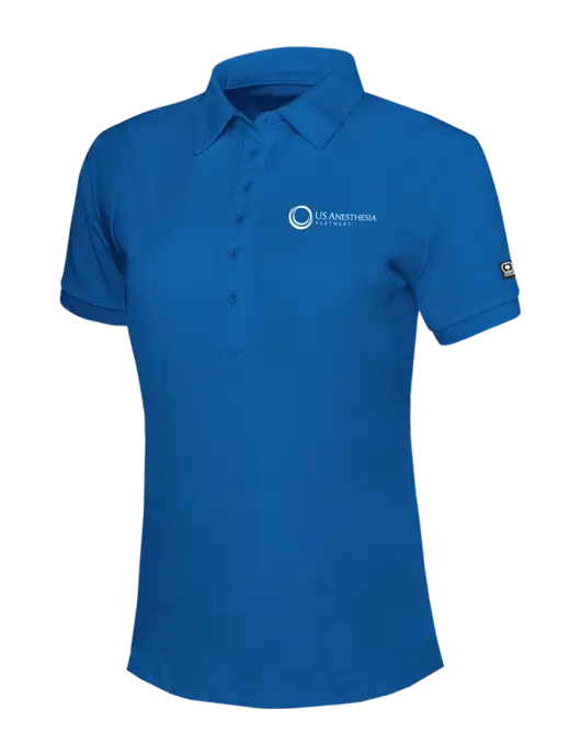 OGIO Womens Royal Blue Jewel Polo w/US Anesthesia Partners Logo