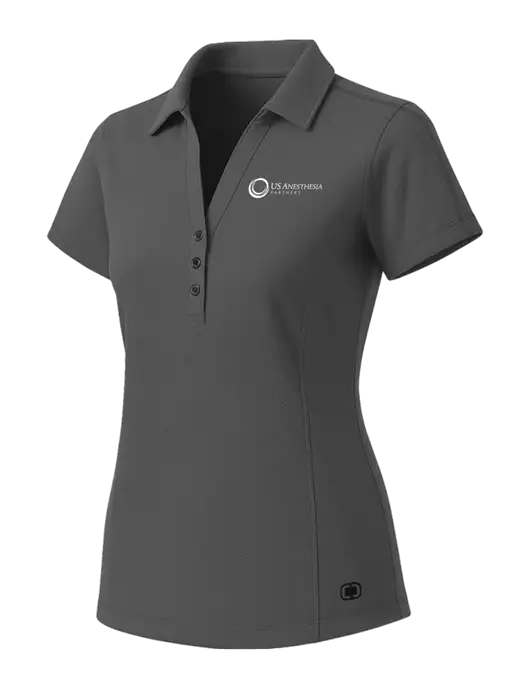 OGIO Womens Medium Grey ONYX Polo w/US Anesthesia Partners Logo