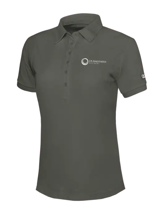 OGIO Womens Medium Grey Jewel Polo w/US Anesthesia Partners Logo
