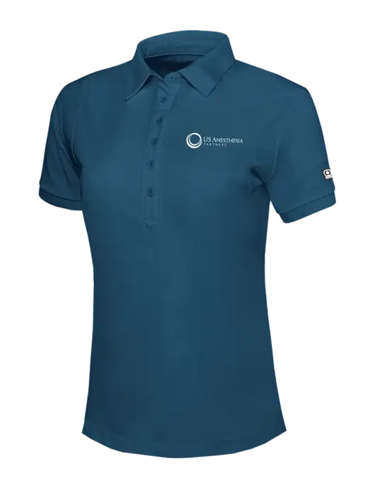 OGIO Womens Light Navy Jewel Polo w/US Anesthesia Partners Logo