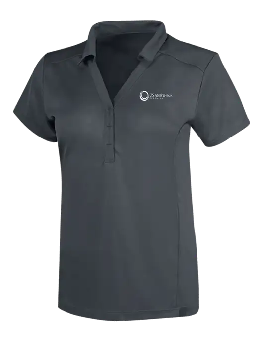 OGIO Dark Grey Womens Framework Polo w/US Anesthesia Partners Logo