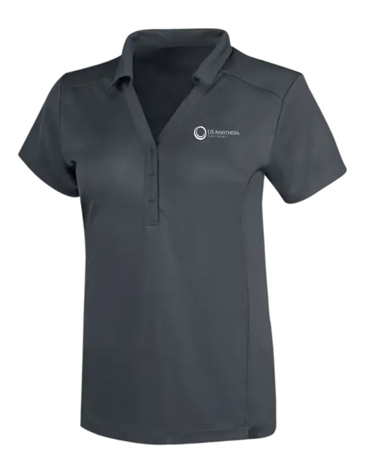 OGIO Dark Grey Womens Framework Polo w/US Anesthesia Partners Logo