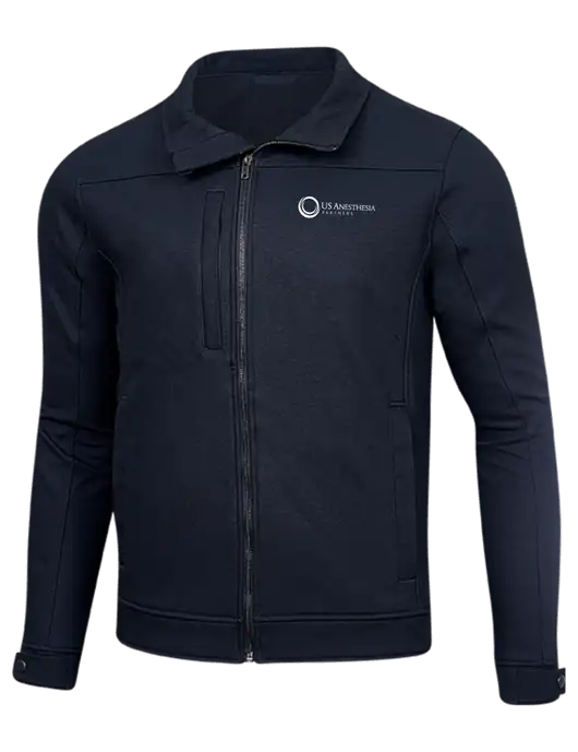 Cornerstone Navy Duck Bonded Soft Shell Jacket w/US Anesthesia Partners Logo