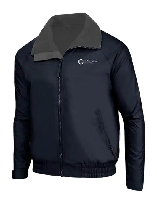 True Navy/Grey Heather Classic Competitor Jacket w/US Anesthesia Partners Logo
