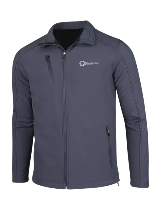 Dark Grey Welded Softshell Jacket w/US Anesthesia Partners Logo