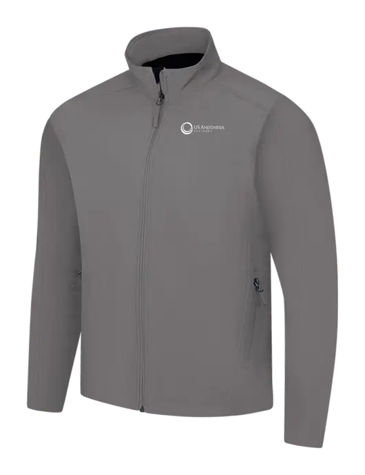 Medium Grey Core Soft Shell Jacket w/US Anesthesia Partners Logo