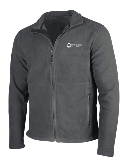 Dark Grey Fleece Jacket w/US Anesthesia Partners Logo