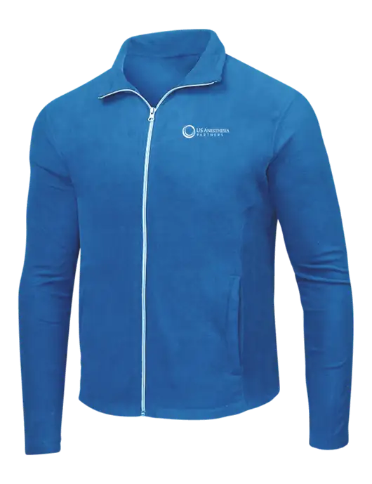 Light Royal Microfleece Jacket w/US Anesthesia Partners Logo
