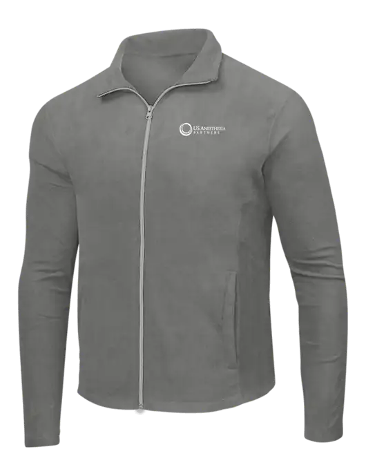 Medium Grey Microfleece Jacket w/US Anesthesia Partners Logo
