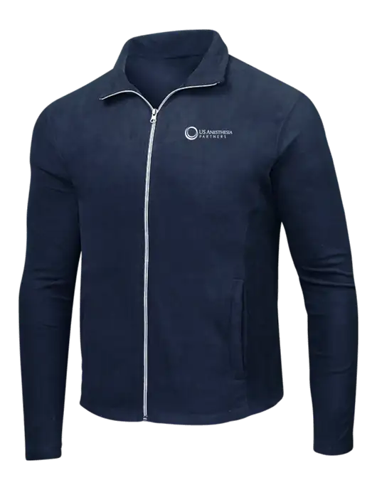 Navy Microfleece Jacket w/US Anesthesia Partners Logo