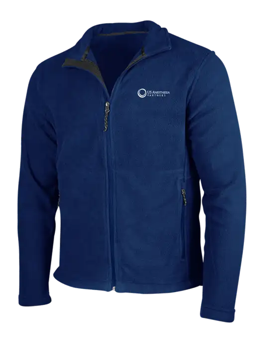 Navy Fleece Jacket w/US Anesthesia Partners Logo