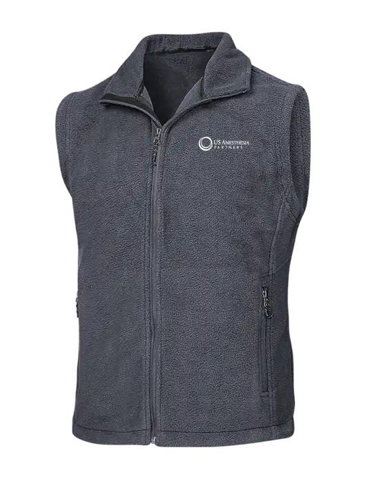 Dark Grey Fleece Vest w/US Anesthesia Partners Logo