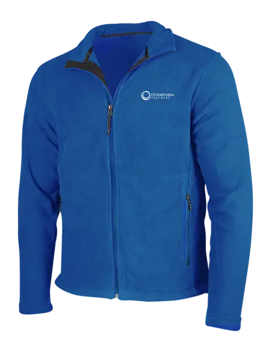 Dark Royal Fleece Jacket w/US Anesthesia Partners Logo