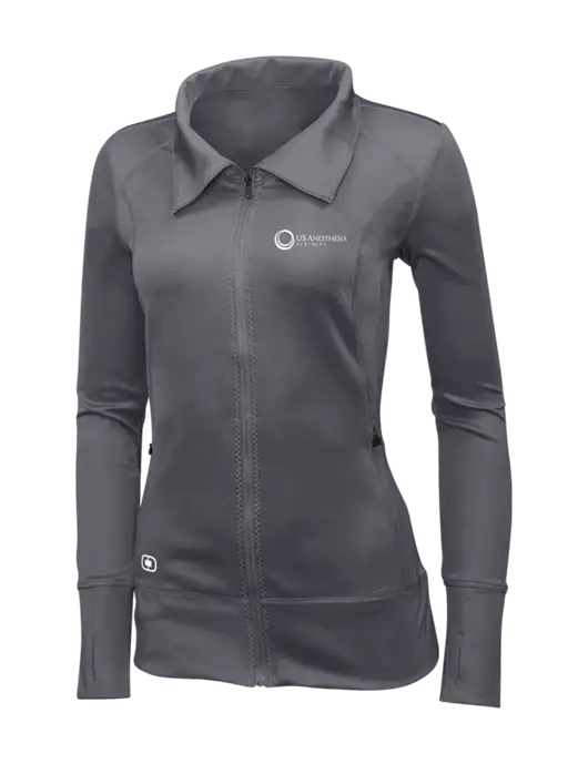 OGIO Dark Grey Womens Endurance Fulcrum Full-Zip w/US Anesthesia Partners Logo