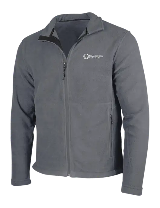 Medium Grey Fleece Jacket w/US Anesthesia Partners Logo