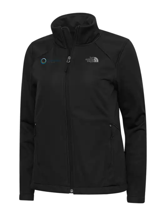 North Face Womens Black Ridgewall Soft Shell Jacket w/US Anesthesia Partners Logo
