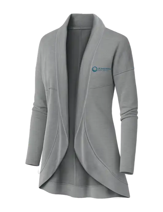 OGIO Light Grey Heather Womens Luuma Cocoon Fleece w/US Anesthesia Partners Logo