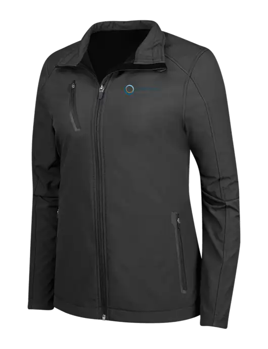 Black Womens Welded Softshell Jacket w/US Anesthesia Partners Logo