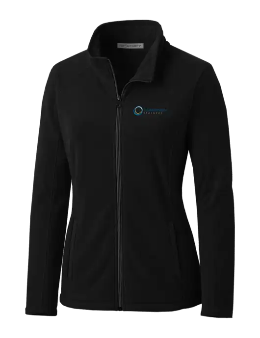 Black Womens Microfleece Jacket w/US Anesthesia Partners Logo