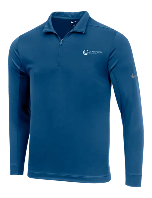 NIKE Dark Royal Dry 1/2 Zip Cover-Up w/US Anesthesia Partners Logo