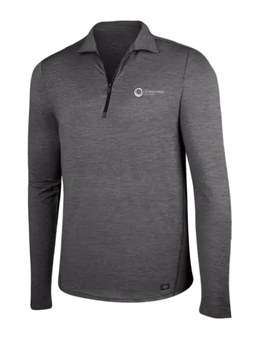 OGIO Gear Grey Heather Endurance Force 1/4 Zip w/US Anesthesia Partners Logo