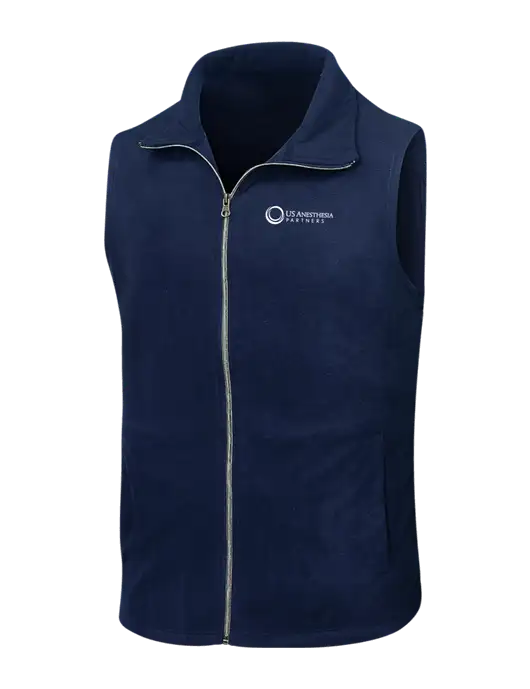 Navy Microfleece Vest w/US Anesthesia Partners Logo
