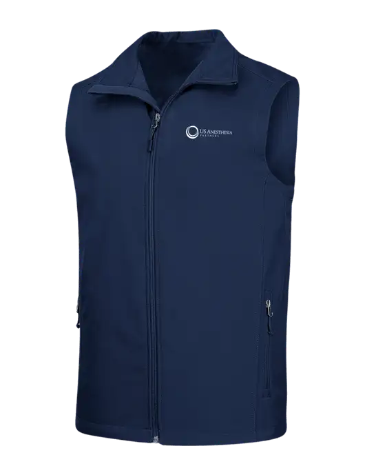 Navy Core Soft Shell Vest w/US Anesthesia Partners Logo